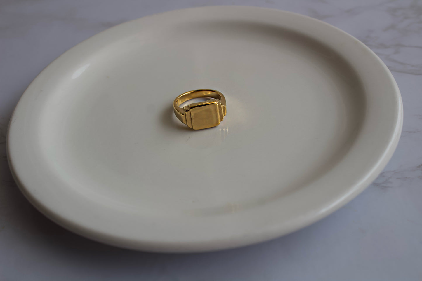 MENS SQUARE SIGNET RING