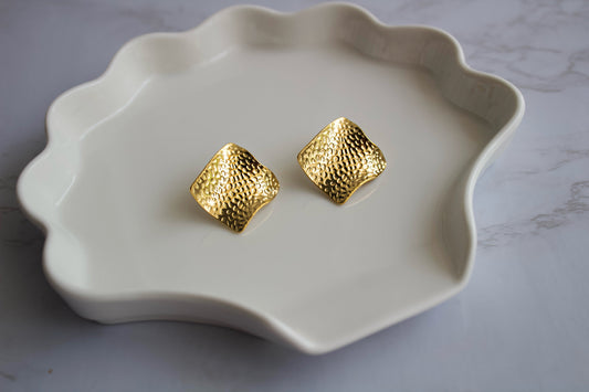 Hammered Statement Earring