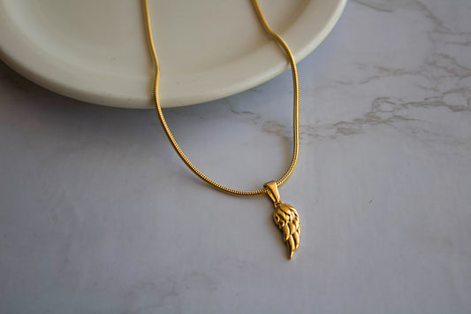 Mens Angel Wing Pendant Chain